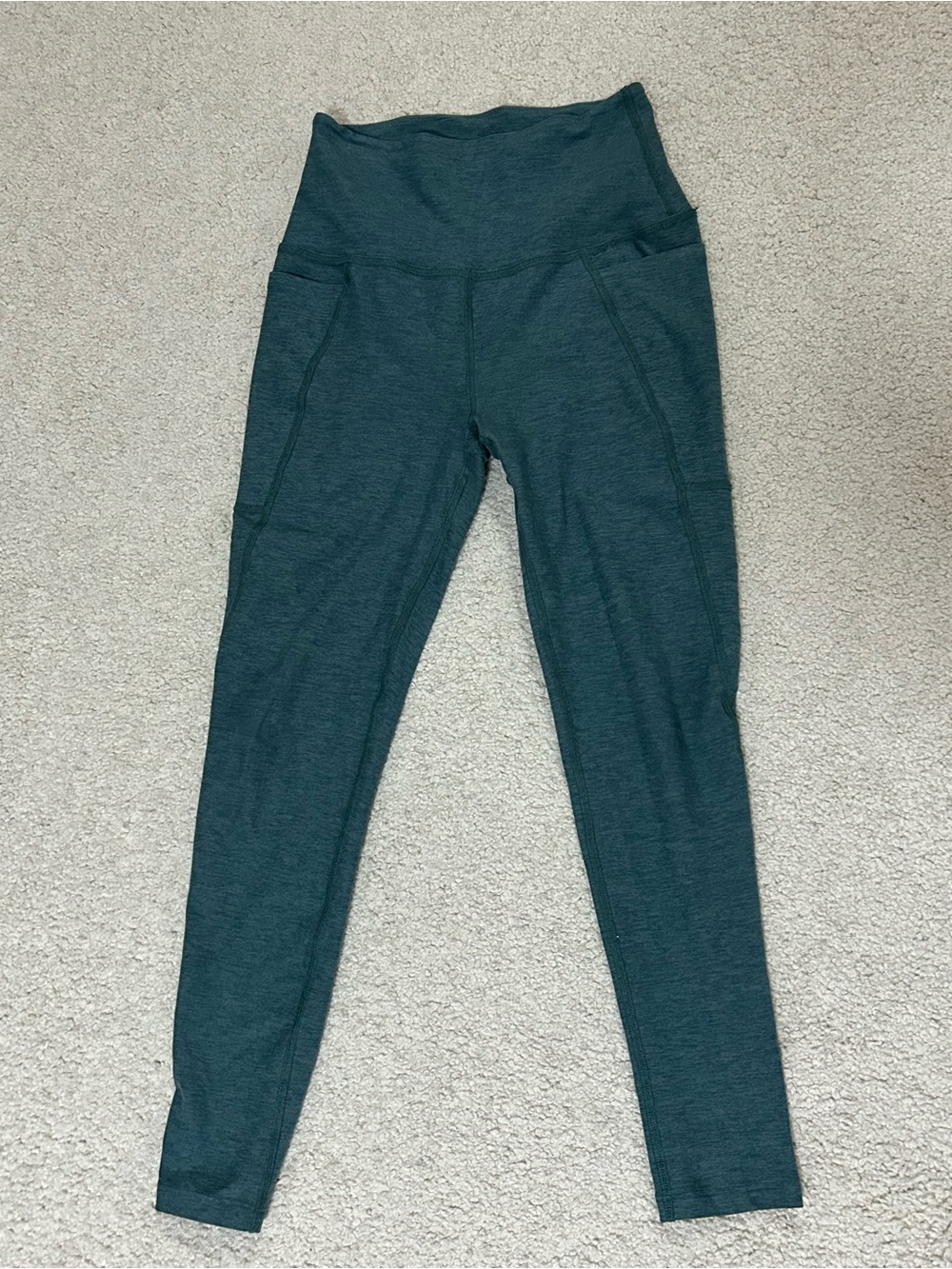 Beyond Yoga Teal Leggings with Side Pockets